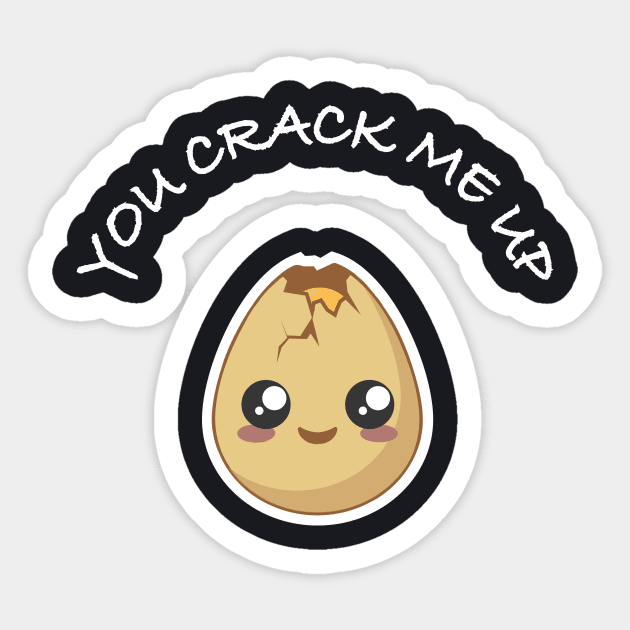 Egg You Crack Me Up Sticker by Food in a Can